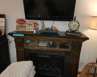 Vizio TV and Electric fireplace 