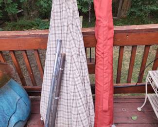 Umbrellas for a patio table