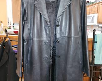 Leather coat