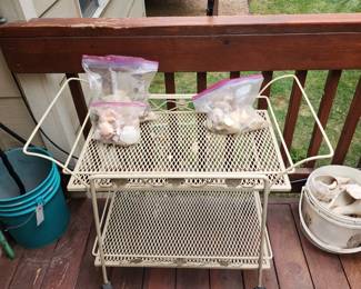 Metal patio cart