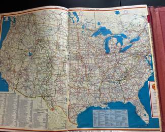 An outstanding 1950's SHELL OIL COMPANY Atlas if the United States and Canada AND MORE! In excellent vintage condition!