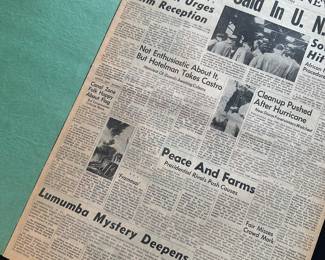 Another RARE Saginaw History find! This is a bound book of the Saginaw News Building Dedication in September of 1960! In NEAR MINT condition! This 65 year old book will make a great addition to ANY Saginaw Collector collection.