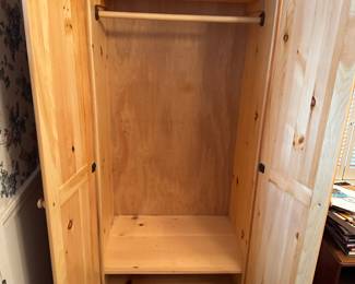 A superb knotty pine wardrobe! In EXCELLENT condition!