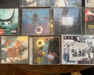 We have a lots of CD's also! Here is a table filled with some of the area CDS!