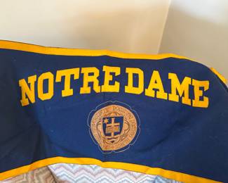 Vintage Notre Dame Penent! Approximately 2x4 feet.
