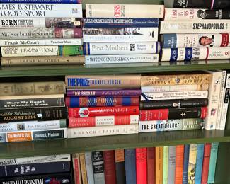 This sale has an EXCELLENT collection of Hard Cover Books! Vintage to New - most have their original Dust Covers! Most in excellent to mint condition!