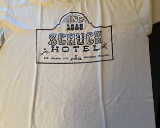 This is a VINTAGE Schuch Hotel T-Shirt! In EXCELLENT CONDITION. Some Large!