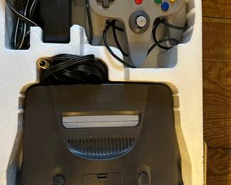 Vintage Nintendo 64 The Fun Machine! Complete in BOX! Tested! Works! We also have a nice selection of vintage game cartridges!
