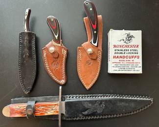 This sale has a wonderful collection of knives of all shapes and sizes. Vintage to contemporary! Many signed!