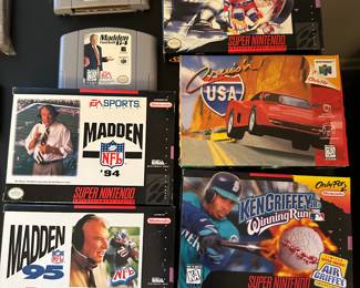 Vintage Nintendo 64 game cartridges! Please note the controller you see its from Super Nintendo. The games are terrific and several are rare! NOTE: The Cruising USA is the box only! We could not find the game cartridge!