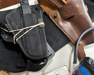 Here is a collection of gun supplies and ammo! Magazines, Gun Cleaning Kits, Holsters, Bullets of different calibers, shells, etc... THESE ARE NOT ON THE PREMISES AND WILL BE REMOVED EACH NIGHT OF THE SALE! THERE ARE NO FIREARMS OF ANY KIND AT THIS SALE!