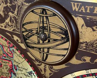 This is an ABSOLUTELY Superb 1964 MCM Masketeers Inc. 1628 Replica World Map! A beautiful piece! MINT CONDITION!