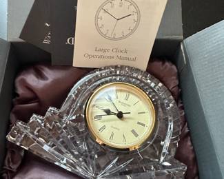 STUNNING MINT in the original box Waterford Clock!!