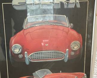 A nice assortment of framed ICONS! Marilyn, Jimmy, Jim and a Cobra Car!