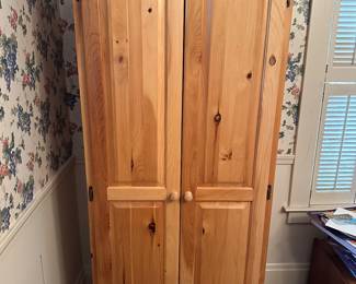 A superb knotty pine wardrobe! In EXCELLENT condition!