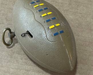A SWEET 1940's Hand Held Musical Football! Plays the Norte Dame Fight Song! WORKS!  Terrific condition!