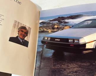 An AWESOME Vintage 1980's De Lorean Sale brochure Book! Excellent condition! Flux Capacitor is NOT included!