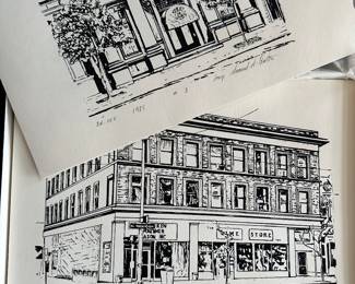 This is a FANTASTIC set of the Samuel Carter Saginaw Prints! I have had dozens of these as singles, but NEVER the complete set, with table of contents and ALL prints. ALSO this comes in the original box. Each print is signed and numbered by the artist. A TRULY great find!