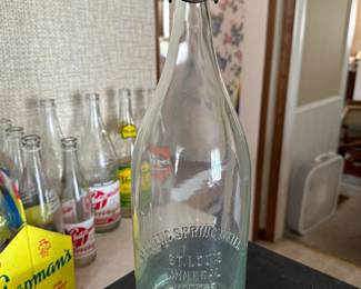 This is an AWESOME Magnetic Spring Water St. Louis Mineral Water Bottle! Saginaw W.S. Mich! This bottle is from before saginaw became one city out of the two on either side of the Saginaw River! Outstanding Condition!