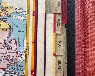 An outstanding 1950's SHELL OIL COMPANY Atlas if the United States and Canada AND MORE! In excellent vintage condition!
