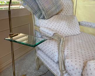 Kovacs for Casella Floor Lamp with Glass Table