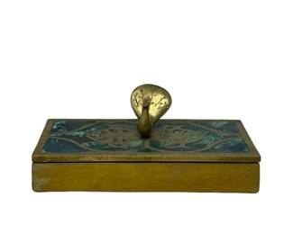 Pepe Mendoza Brass and Inlay Box
