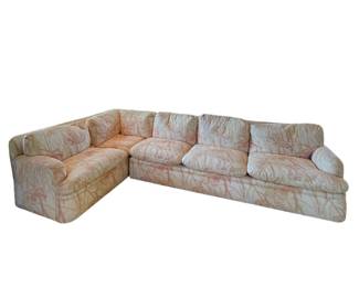 A. Rudin Sectional with Pink Upholstery
