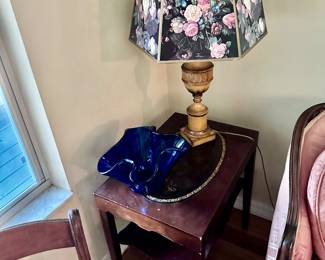 Colorful Lamp and end table