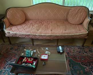 Antique Sofa framed in Walnut