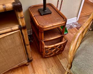Vintage Ratan End Tables (2)