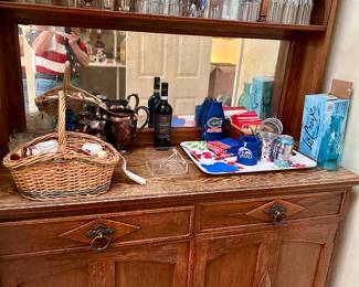 Vintage Step Back Cabinet
Would make a great bar