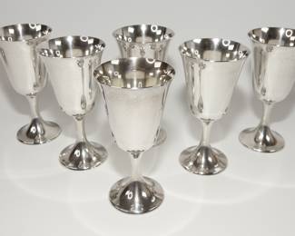 Gotham solid Sterling Goblets