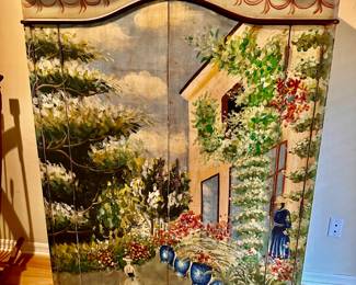 Beautiful Hand Painted Armoire/Cabinet