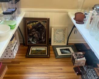 Decor, dvds, kitchen items, vases