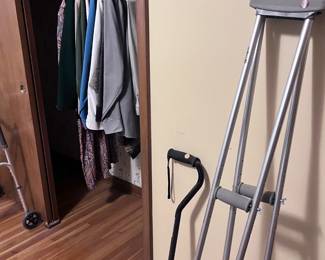 Crutches, Cane, Clothing
