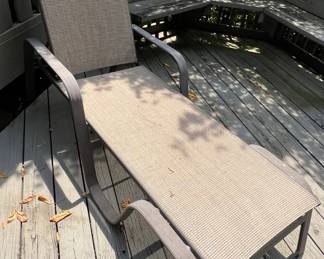 Metal lounger