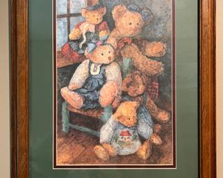 Framed bear prints by Anna Krajewski