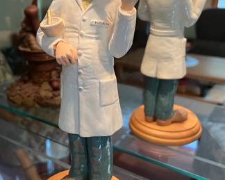 Judi's Pastime Clown Pharmacist figurine (signed)