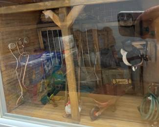 Horse barn diorama