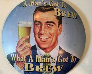 Metal bar sign
