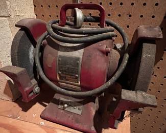 Van Dorn bench grinder