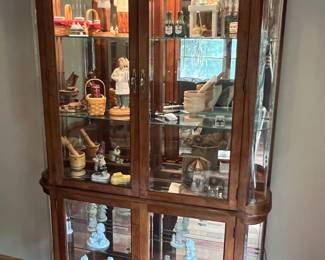 Large curio with lighting