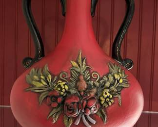 Hand painted vintage vase