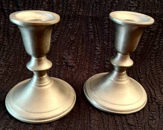 Towle pewter candlesticks