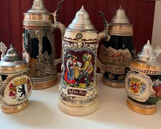 German beer steins