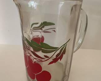 Vintage glass juice pitcher
