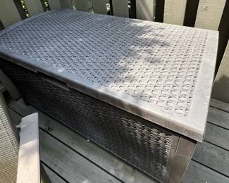 Resin storage bench