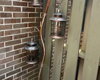 Brass butterfly plant/lantern holder