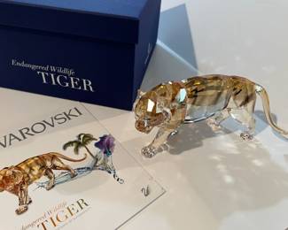 Swarovski Crystal Endangered Wildlife Tigers