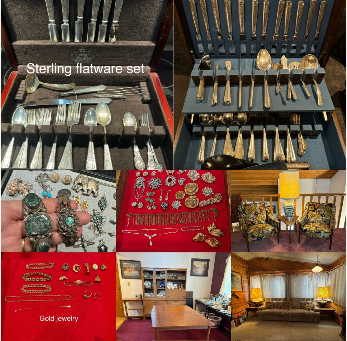 TWO STERLING FLATWARE SETS